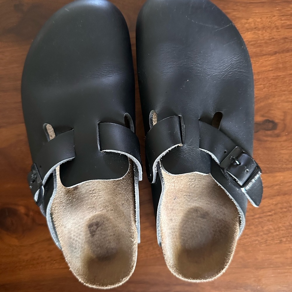 Vintage Birkenstock Clogs Black Size 38